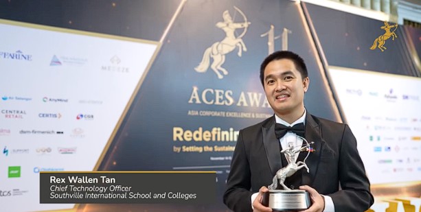 Southville Alumnus Rex Wallen Tan, Receives Prestigious ACES Award for Transformative Contributions to Education